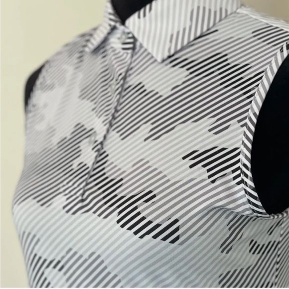 CS Ladies Sleeveless Digital Camo Print Polo - Picture 2 of 2